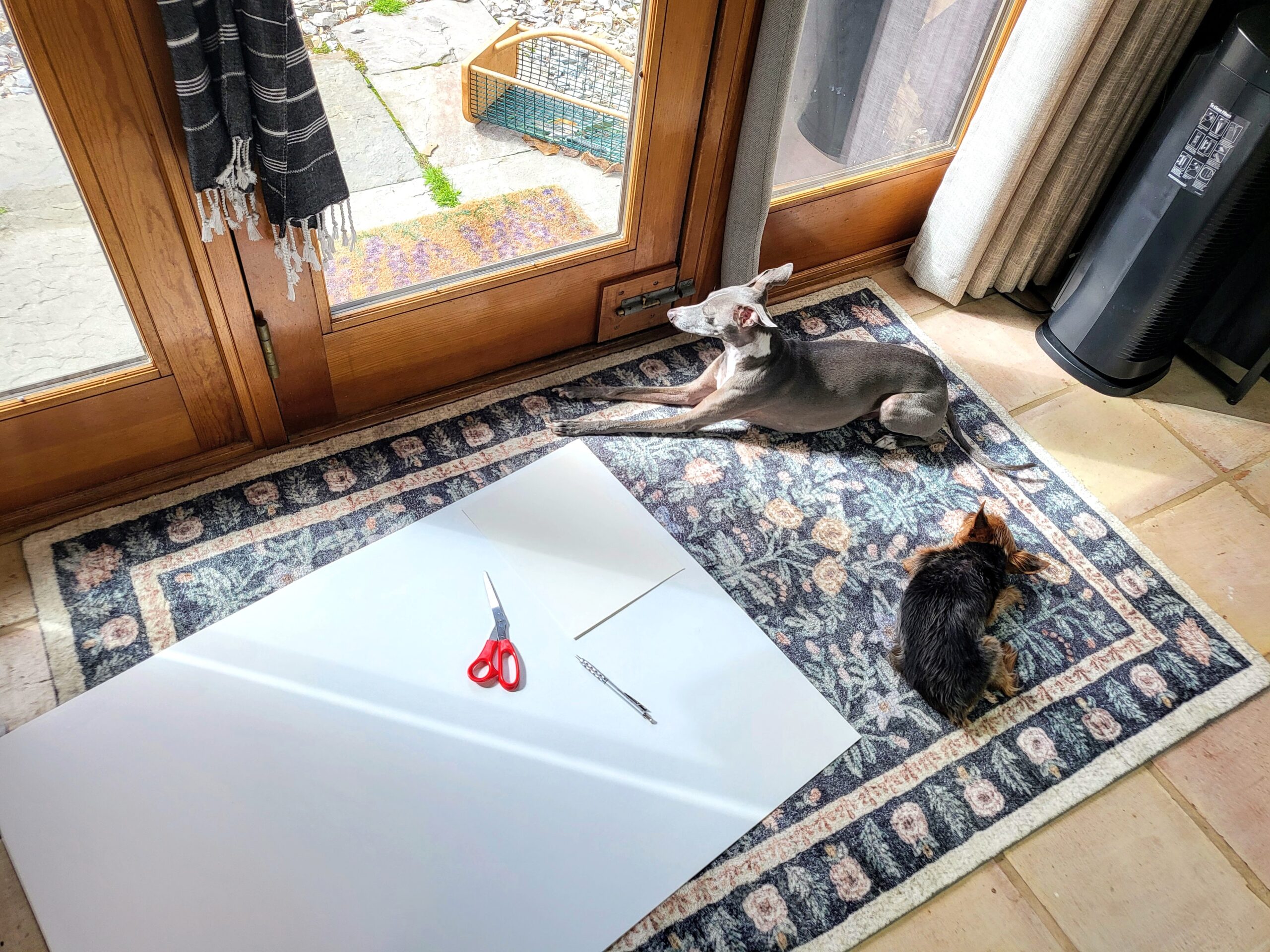 This is best done on the floor with some helpers.