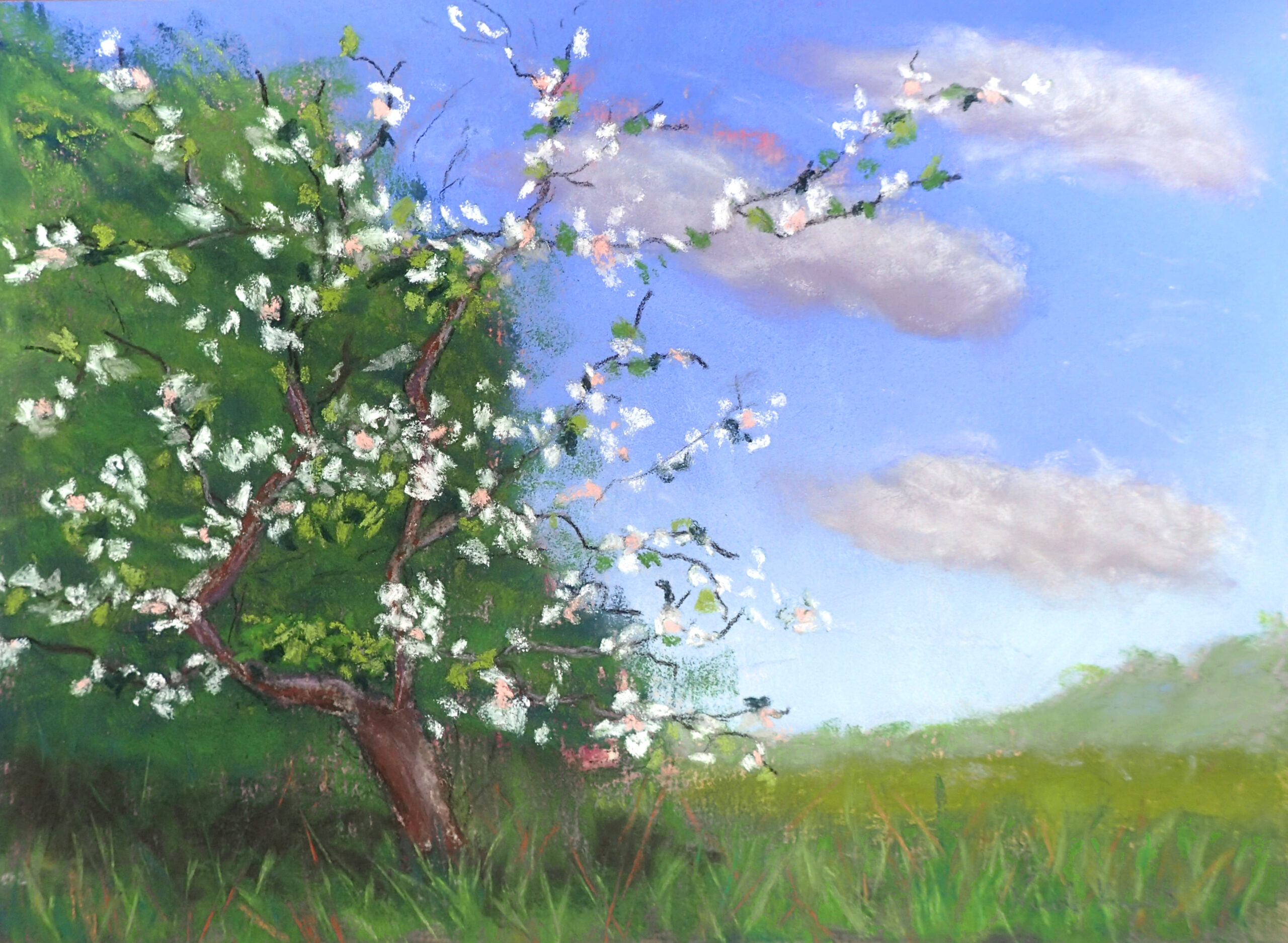 I was only able to find my way to this painting by experimenting and having fun with the previous painting!